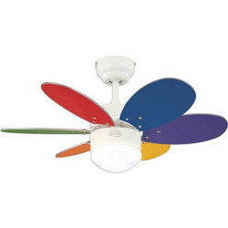 Westinghouse Turbo Swirl II Ανεμιστήρας Οροφής 76cm 53W με Φως Πολύχρωμος
