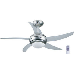 Primo PRCF-80282 Ανεμιστήρας Οροφής 110cm 55W με Φως & Τηλεχειριστήριο Ασημί