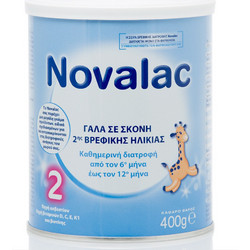 Novalac 2 Βρεφικό Γάλα Σκόνη 6m+ 400gr