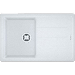 Franke Basis BFG 611-78 Polar White Ένθετος Νεροχύτης Γρανίτη Αντιστρεφόμενος 78x50cm