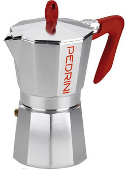 Pedrini 9085-0 Μπρίκι Espresso 9Cups Κόκκινο