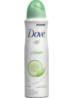 Dove Go Fresh Cucumber & Green Tea Body Γυναικείο Αποσμητικό Spray 48h 150ml