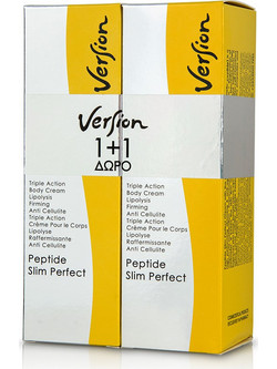 Version Peptide Slim Perfect Κρέμα Σώματος για Σύσφιξη & Αδυνάτισμα κατά της Κυτταρίτιδας 2x150ml