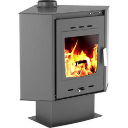 Thermiki ATS 100 Corner Χωρίς Κορνίζα Ατσάλινη Ξυλόσομπα 14.31kW