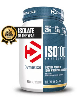 Dymatize ISO100 Hydrolyzed Birthday Cake Πρωτεΐνη Ορού Γάλακτος Γράμμωσης Χωρίς Λακτόζη 900gr