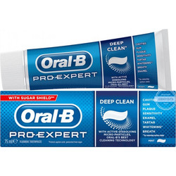 Oral-B Pro Expert Deep Clean Οδοντόκρεμα για Λεύκανση & Προστασία Ούλων κατά της Πλάκας 75ml