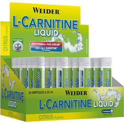 Weider L-Carnitine Liquid Citrus Συμπλήρωμα Διατροφής με Καρνιτίνη 1800mg 20x25ml