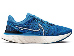 Nike React Infinity Run Flyknit 3 Ανδρικά Αθλητικά Παπούτσια για Τρέξιμο Royal Blue DH5392-400