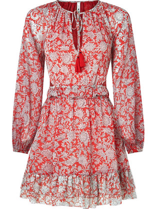 Pepe Jeans Batilde Mini Καθημερινό Φόρεμα Floral Πολύχρωμο PL953234-0AA