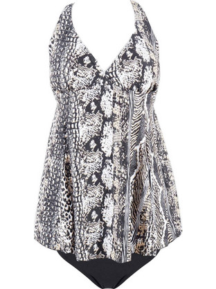 Gsecret Bikini Set με Ενίσχυση Animal Print Μαύρο Λευκό WH86009-22333