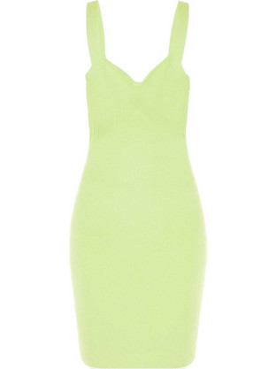 Guess Mirage Mini Καλοκαιρινό Φόρεμα για Γάμο / Βάπτιση Lime W2YK0CZ2XY0-G8CX