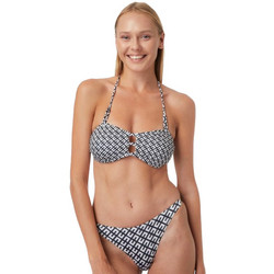 Minerva Tribal Bikini Top Strapless Μαύρο Λευκό 90-9208B
