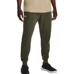 Under Armour Ανδρικό Παντελόνι Φόρμας Fleece με Λάστιχο Χακί 1379774-390