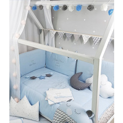 Baby Star Prince Σετ Κούνιας Blue 3τμχ