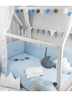 Baby Star Prince Σετ Κούνιας Blue 3τμχ