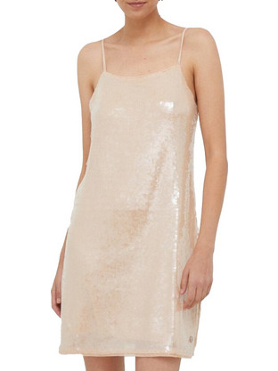 Calvin Klein Mini Φόρεμα για Γάμο / Βάπτιση Μπεζ J20J222524-TCY