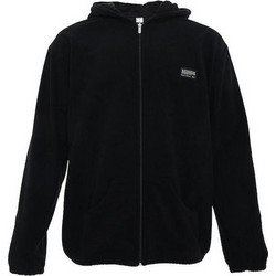 Bodymove Ανδρική Ζακέτα Fleece με Κουκούλα και Φερμουάρ Μαύρη 1375
