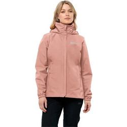 Jack Wolfskin Γυναικείο Μπουφάν Χειμωνιάτικο Softshell Μακρύ Nude 1111202-2919