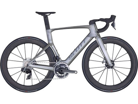 Scott Foil RC Ultimate 2024 Ποδήλατο Δρόμου 28" Carbon με 24 Tαχύτητες και Δισκόφρενα Γκρι