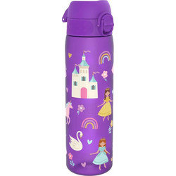 Ion8 Slim Princess Παιδικό Μπουκάλι Πλαστικό BPA Free με Καλαμάκι Μωβ 500ml