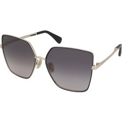 Max Mara MM0052-H 32B Γυναικεία Γυαλιά Ηλίου Πεταλούδα Μεταλλικά Χρυσά με Μαύρο Polarized Φακό