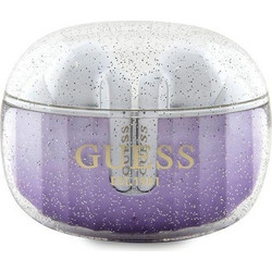 Guess Glitter Gradient Ακουστικά Bluetooth In Ear Ανθεκτικά στο Νερό Purple
