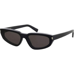 Saint Laurent SL634 001 Ανδρικά Γυαλιά Ηλίου Πολυγωνικά Μαύρα με Μαύρο Polarized Φακό