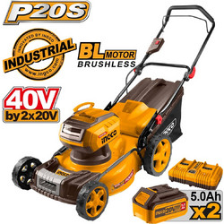 Ingco Μηχανή Γκαζόν Μπαταρίας 40V Lmli20186
