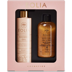 Eolia Cosmetics Baby Moments Shower Gel + Gold Orchid Body Gel Scrub Set