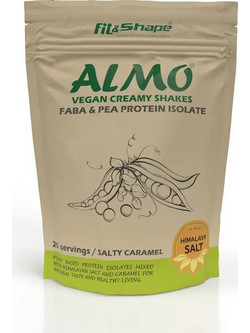 Fit & Shape Almo Vegan Isolate Salty Caramel Φυτική Πρωτεΐνη 750gr