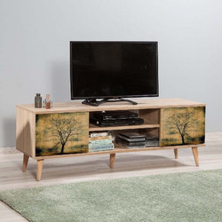 Megapap Έπιπλο Τηλεόρασης Ξύλινο Sonoma Μ140xΠ40xΥ50cm Soho GP052-0002,4