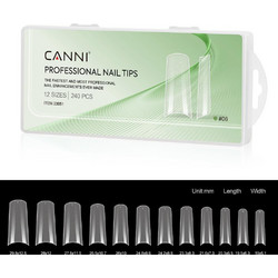 Canni Matt French 06 Square Tips Νυχιών 240τμχ