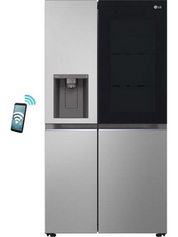 LG GSGV80PYLL Ψυγείο Ντουλάπα 635lt Full No Frost Υ179xΠ73.5xΒ91.3cm Inox