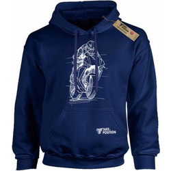 Takeposition Moto Sport Rider Παιδικό Φούτερ με Κουκούλα Navy Μπλε 811-9101-17