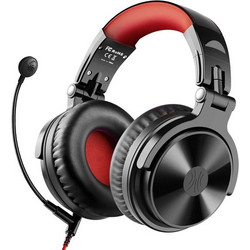 OneOdio Ενσύρματα & Ασύρματα Bluetooth Ακουστικά Hi-Fi Over Ear Μαύρος Κόκκινος