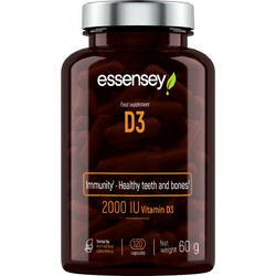 Essensey Vitamin D3 2000iu 120 Κάψουλες