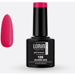 Lorin Gel Lacquer 126 Hollywood Cerise Ημιμόνιμο Βερνίκι Νυχιών 8ml