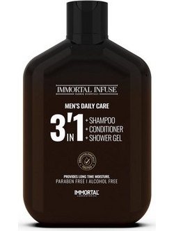 Immortal Infuse 3 in 1 Men Σαμπουάν Conditioner & Αφρόλουτρο για Επανόρθωση 500ml
