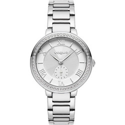 Vogue Elegant Γυναικείο Ρολόι με Ασημί Μεταλλικό Μπρασελέ 613983