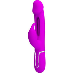 Pretty Love Kampas Rabbit Vibrator with Tongue Δονητής Rabbit Ροζ D-238779