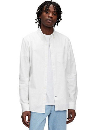 Gap Ανδρικό Πουκάμισο Βαμβακερό Μακρυμάνικο Slim Fit Λευκό 500018-001