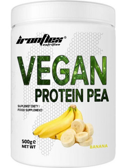 IronFlex Vegan Pea Banana Φυτική Πρωτεΐνη Γράμμωσης 500gr