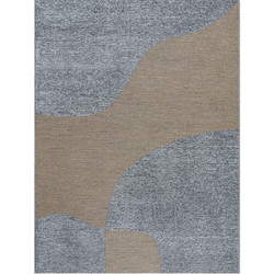 MADI Brook Χαλί Ορθογώνιο Καλοκαιρινό 130x190cm Beige Grey