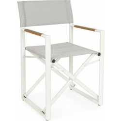 Kare Design Πολυθρόνα Κήπου Σκηνοθέτη Αλουμινίου Λευκή 0662453
