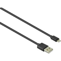 Lamtech LAM444519 USB-A to Lightning Cable 1m Black 8718858445516