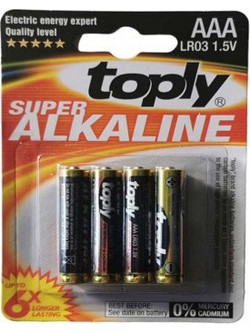 Toply Super Alkaline AAA LR03 4τμχ