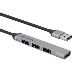 CoolBox COO-HUB195 USB Hub 3.0 USB-A με 4 Θύρες USB-A
