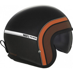 NOX Tracker Black Orange Κράνος Μηχανής Jet 1150gr