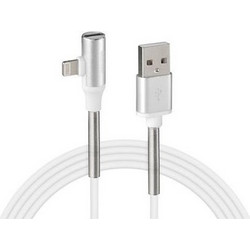 Lampa Angle 90° Stainless USB-A to Lightning Cable 2m Grey L3885.0/T