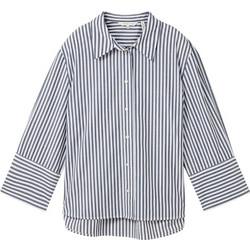 Tom Tailor Γυναικείο Πουκάμισο 3/4 Ριγέ Navy Μπλε 1040316-34794